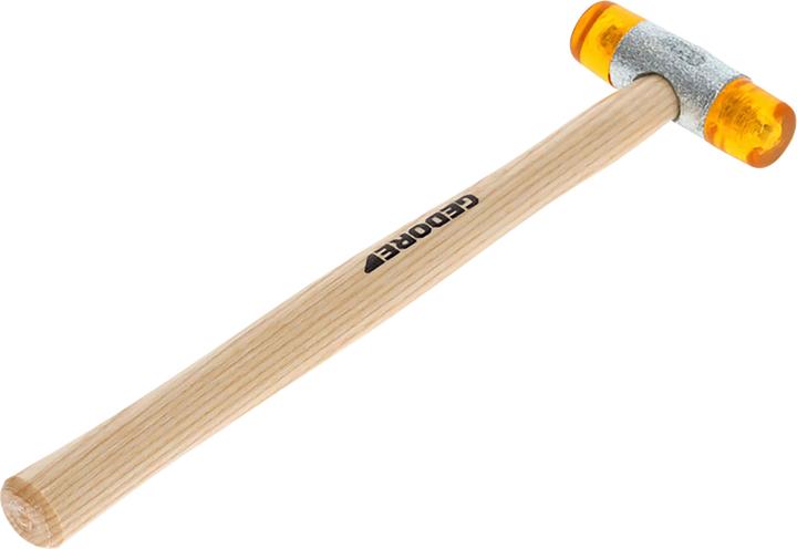 Actual product image Gedore Plastic mallet, Ø 22 mm, Replaceable heads made of cellulose acetate, Robust ash handle (157 g)