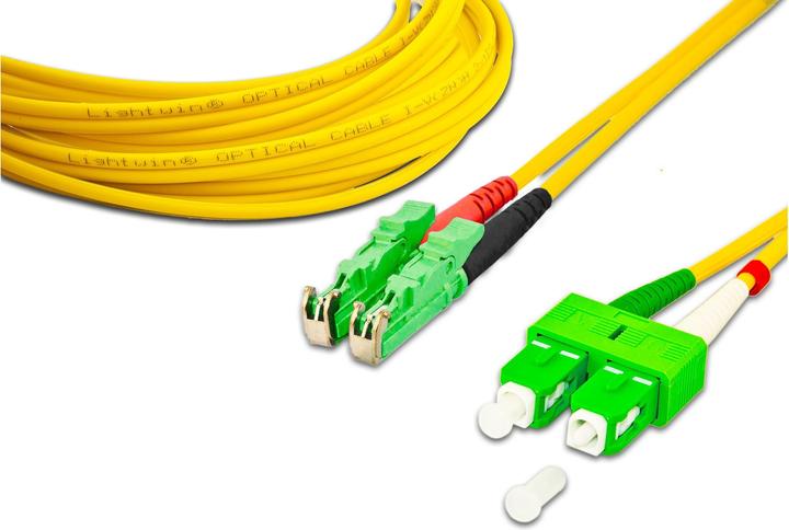 Actual product image Lightwin Fiber optic patch cable LSH/APC-SC/APC, singlemode, duplex, 1m (CAT6, 1 m)