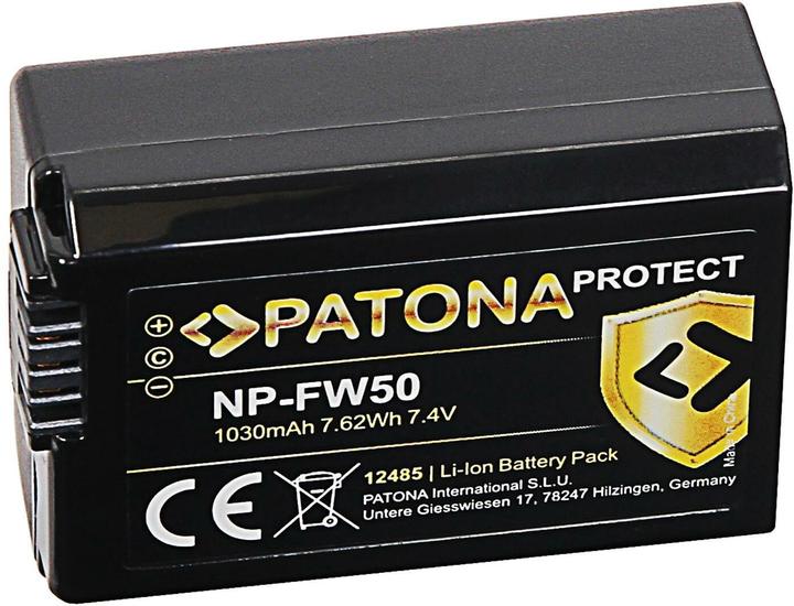 Actual product image Patona Protect battery Sony NP-FW50 (Camera battery)