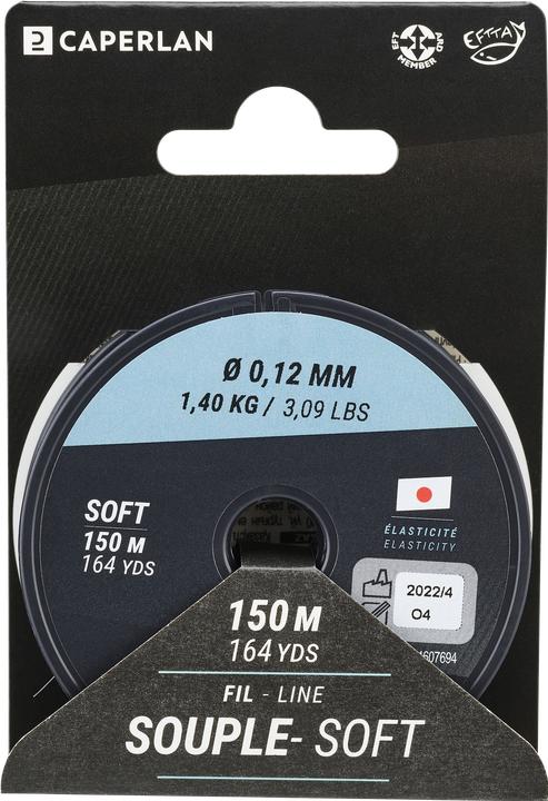 Immagine prodotto Caperlan Filo da pesca Nylon flessibile utilizzabile 150 m