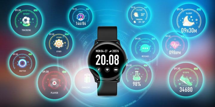 Actual product image SMARTWATCH RNCE40 SCHWARZ Uhr