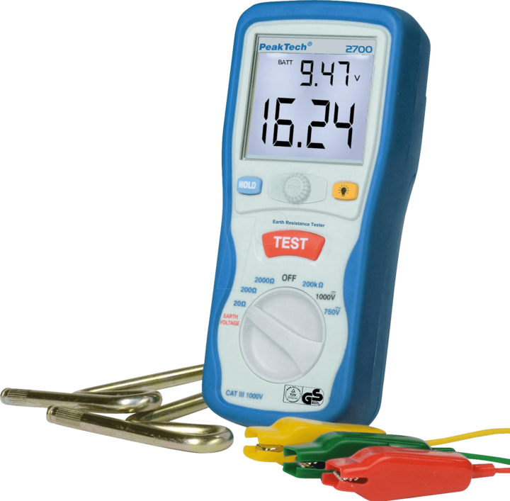 Actual product image Peaktech P 2700 Earth resistance meter (Measuring device case)