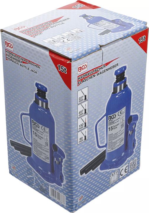 Actual product image BGS Hydraulic Bottle Jack 15 t