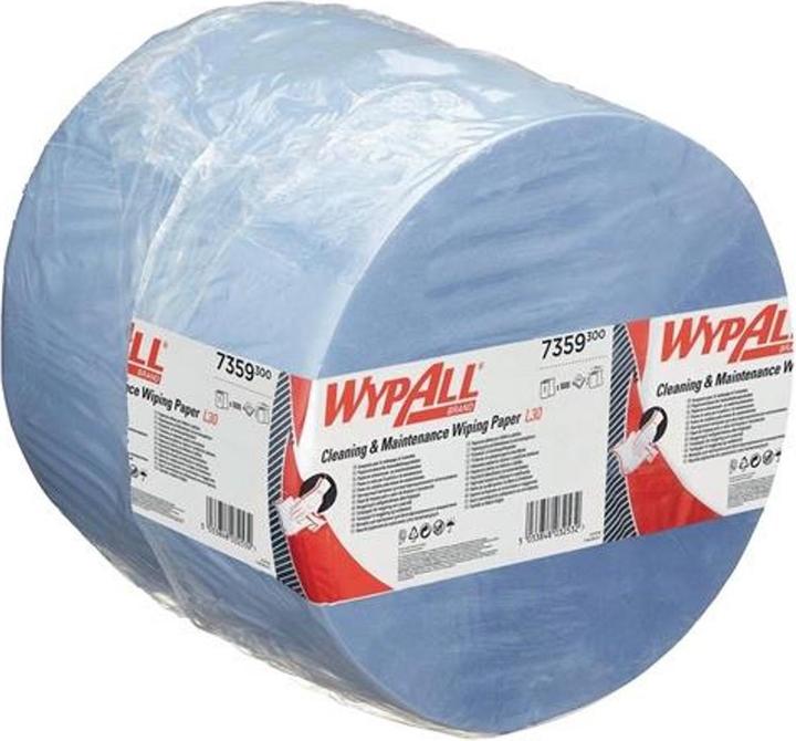 Actual product image Kimberly-Clark Wipe WYPALL L30 7359 L380xW350approx. mm blue 3-ply (1000 pcs.)
