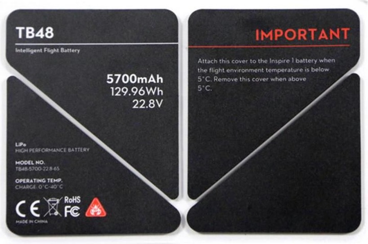 Produktbild DJI Inspire 1 Battery Insulation Sticker (Drohnen Skins, DJI Inspire 1)