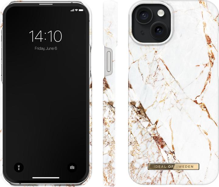 Produktbild iDeal Of Sweden iPhone 15 Plus Magsafe Case, Carrara Gold (Apple iPhone 15 Plus)