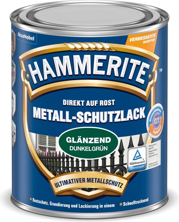 Actual product image Hammerite Metal protective lacquer GL 750 ml dark green (Dark green)