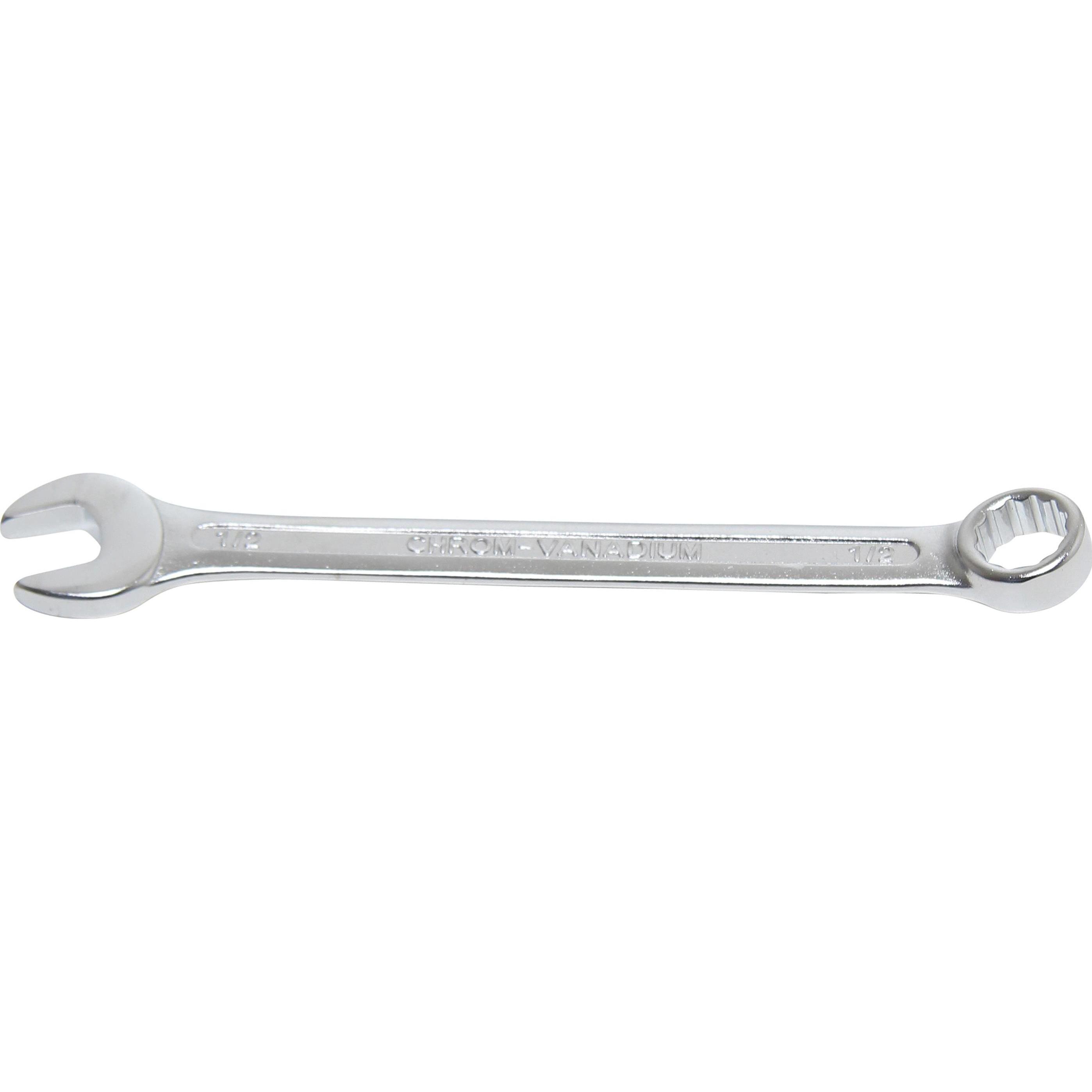 BGS, Schraubenschlüssel, Maul-Ringschlüssel SW 1/2" (1/2")