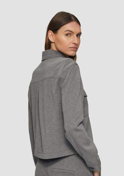 Actual product image S.Oliver Indoor-Jacke Melierte Jacke aus Interlockjersey (36)