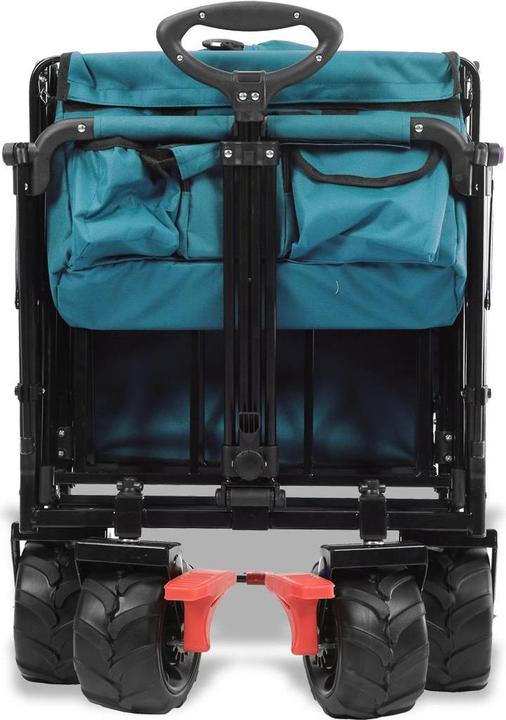 Actual product image Fuxtec Strand-Bollerwagen FX-CTB800 mit UV-geschütztem Sonnendach,Schiebegriff & Innenraumverlängeru