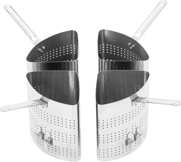 Produktbild Royal Catering Nudeltopf 31 l Pastatopf 4 Siebeinsätze Deckel Nudelkochtopf Edelstahl Pasta Topf (Kochtopf, Edelstahl)