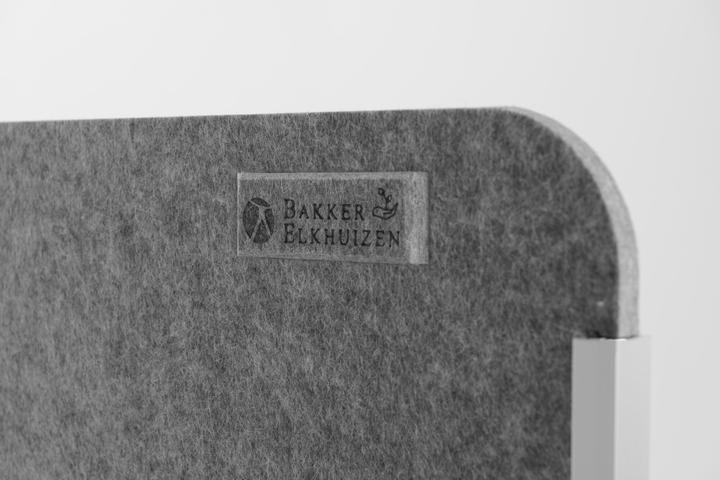 Produktbild Bakker Elkhuizen Bakker Elkuizen Bakker Tischtrennwand rund o.Acrylfenster  grau Rückseite