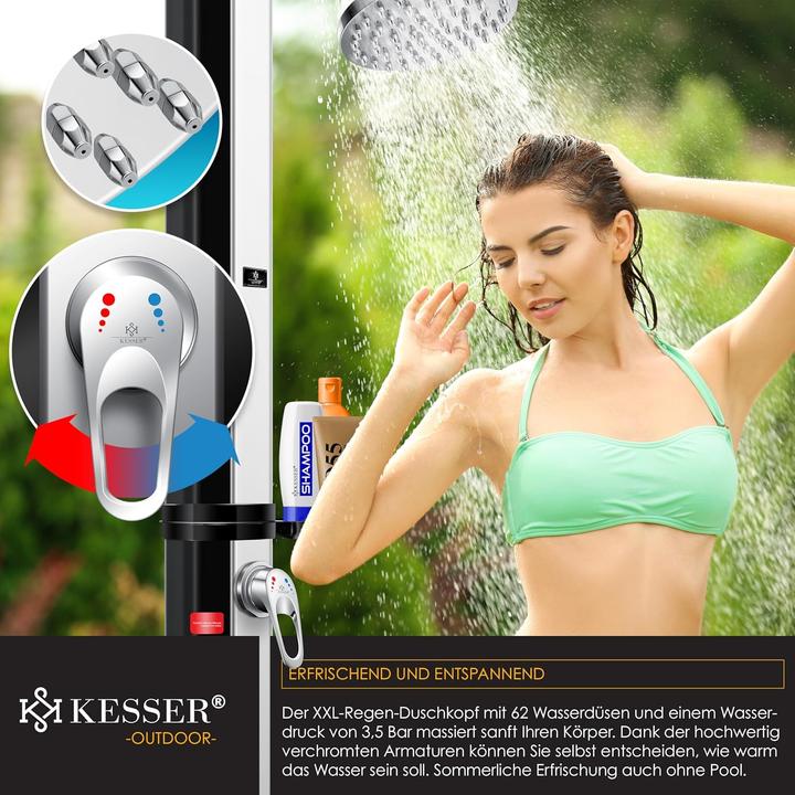 Produktbild Kesser Solardusche mit Regenduschkopf