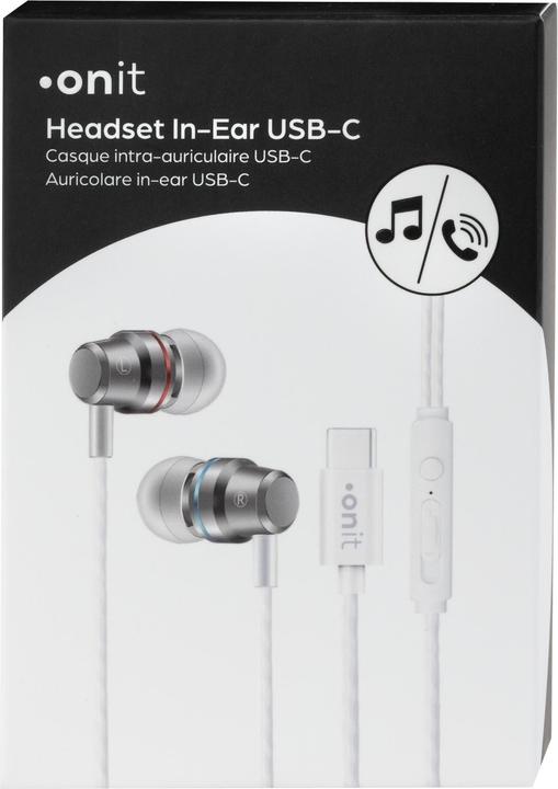 Produktbild Onit In-Ear-Kopfhörer USB Typ-C (Keine Geräuschunterdrückung, Kabelgebunden)