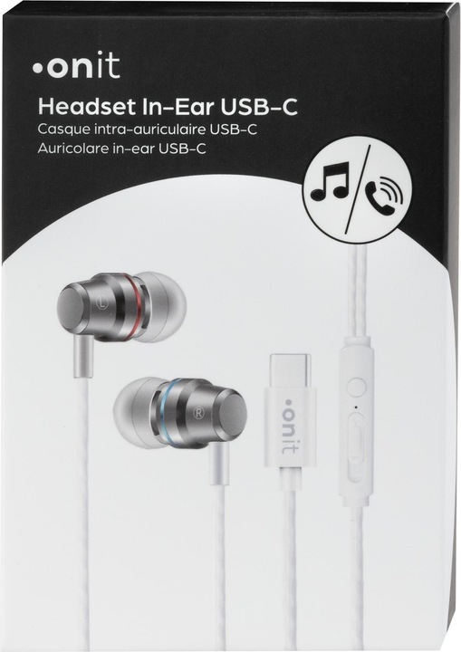 Produktbild Onit In-Ear-Kopfhörer USB Typ-C (keine Geräuschunterdrückung, Kabelgebunden)