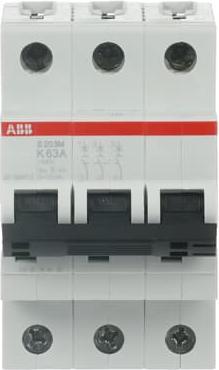 Produktbild ABB S203M-K63 Sicherungsautomat 63A 3-polig 10kA K-Char