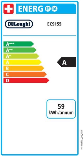 Etichetta energetica De'Longhi La Specialista Arte