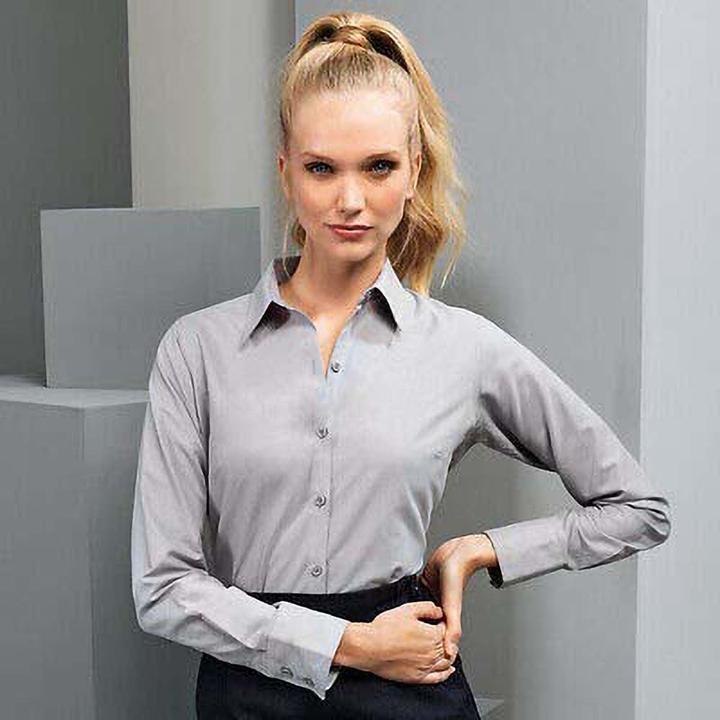 Produktbild Premier OxfordBluse Bluse Arbeitshemd langärmlig (36)