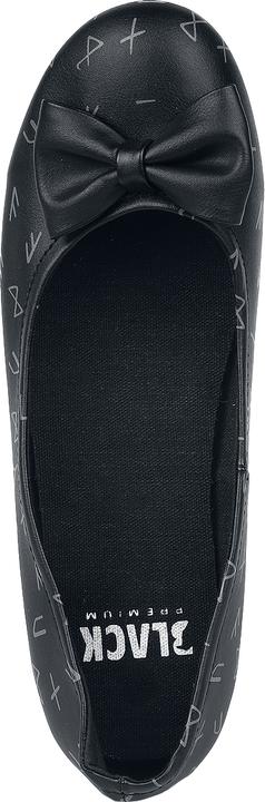 Produktbild Black Premium Ballerinas mit Schleife und Print (38)
