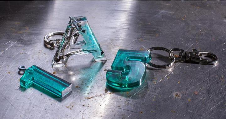 Actual product image Glorex Silicone mould 36 x 19 cm 36 pieces, letters and numbers (42 x 36 x 19 cm)