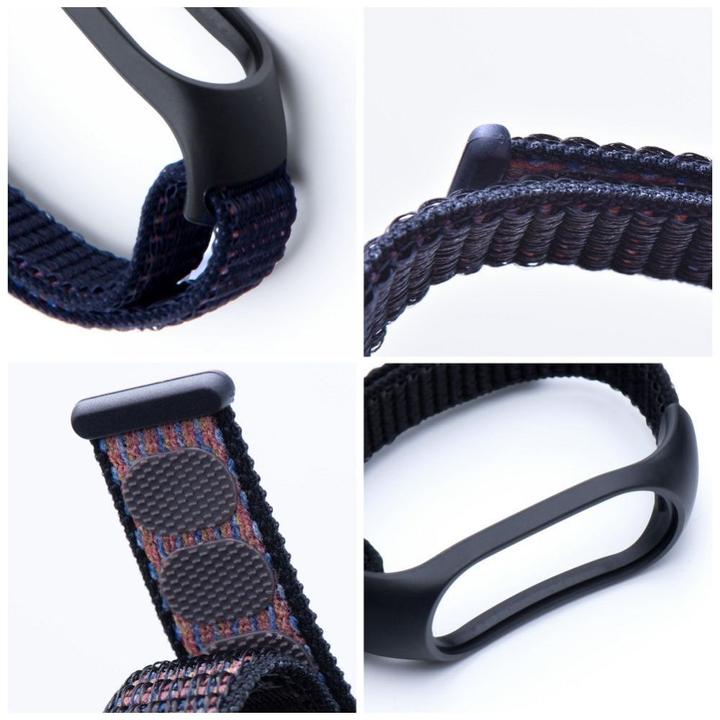 Produktbild OEM Strap Nylon strap for XIAOMI Mi Band 5 / 6 / 7 black (05) (Nylon)