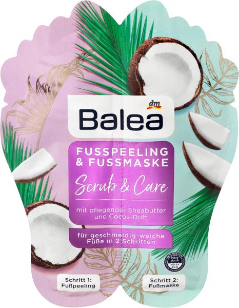 Immagine prodotto dm Balea Set scrub e maschera per i piedi (2 x 10ml) (Maschera del piede, 10 ml)