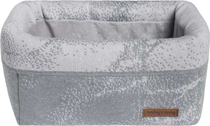 Actual product image Baby's only Marble storage basket, grey silver-grey