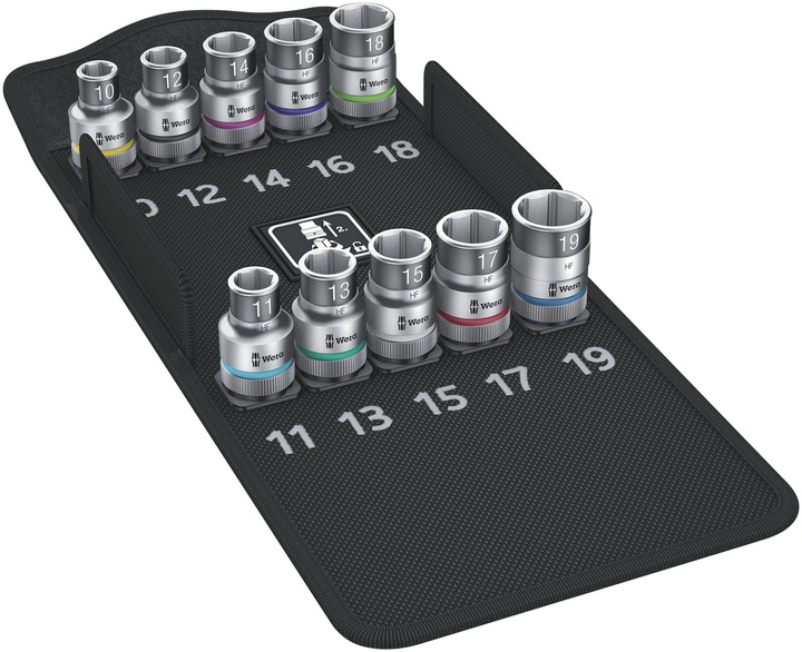 Productafbeelding Wera Zeskant dopsleutel (19 mm, 14 mm, 18 mm, 11 mm, 12 mm, 17 mm, 15 mm, 13 mm, 16 mm, 10 mm)