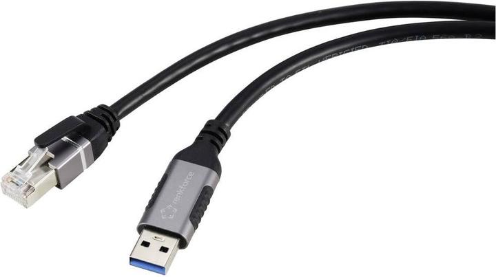 Produktbild Renkforce USB, Netzwerk Adapterkabel (1x USB 3.2 Gen 1 Stecker A (USB 3.0) - 1x (RJ45 (1x))