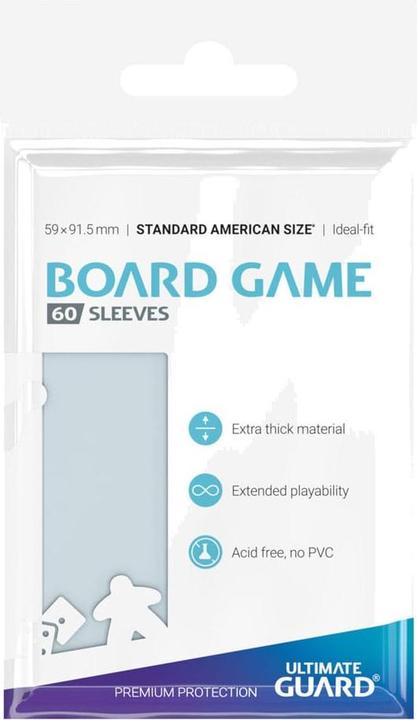 Image du produit Ultimate Guard Kartenhülle Standard American Board Game Sleeves 60
