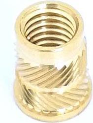 Produktbild RS PRO Gewindeeinsatz Messing, M3.5 x 7.1mm, Flansch-Ø 5.4mm, Bef.Loch-Ø 4.8mm, 5.4mm (M3.5)