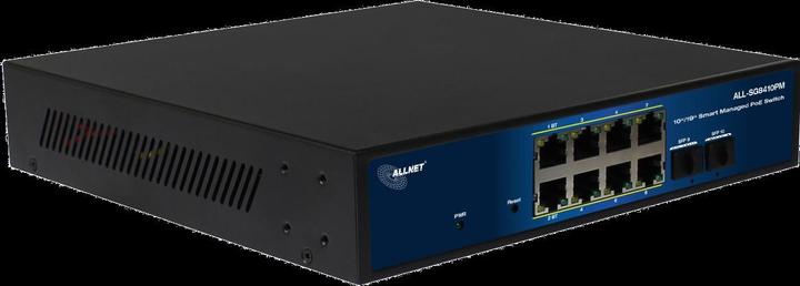Produktbild Allnet Switch smart managed Layer2 10 Port &bull 8x 1 GbE &bull PoE Budget 240 Watt &bull 8x PoE at (10 Ports)