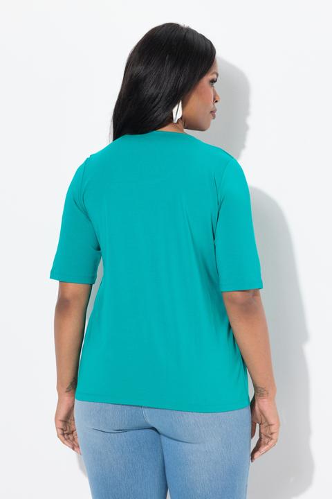 Produktbild Ulla Popken 2-in-1-Shirt, Ringel, Rundhals, Halbarm (58)