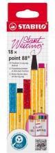 Produktbild STABILO Point 88 Zick Zack 18er Etui (Mehrfarbig, Multicolor, 18 x)
