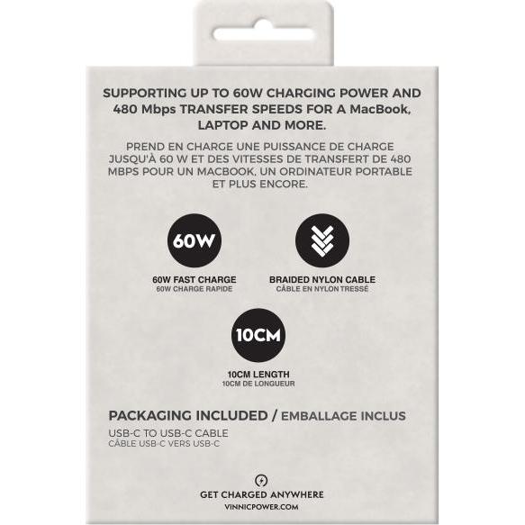 Thumbnail - Vinnic USB C – USB C (0.10 m, USB 2.0), USB Kabel