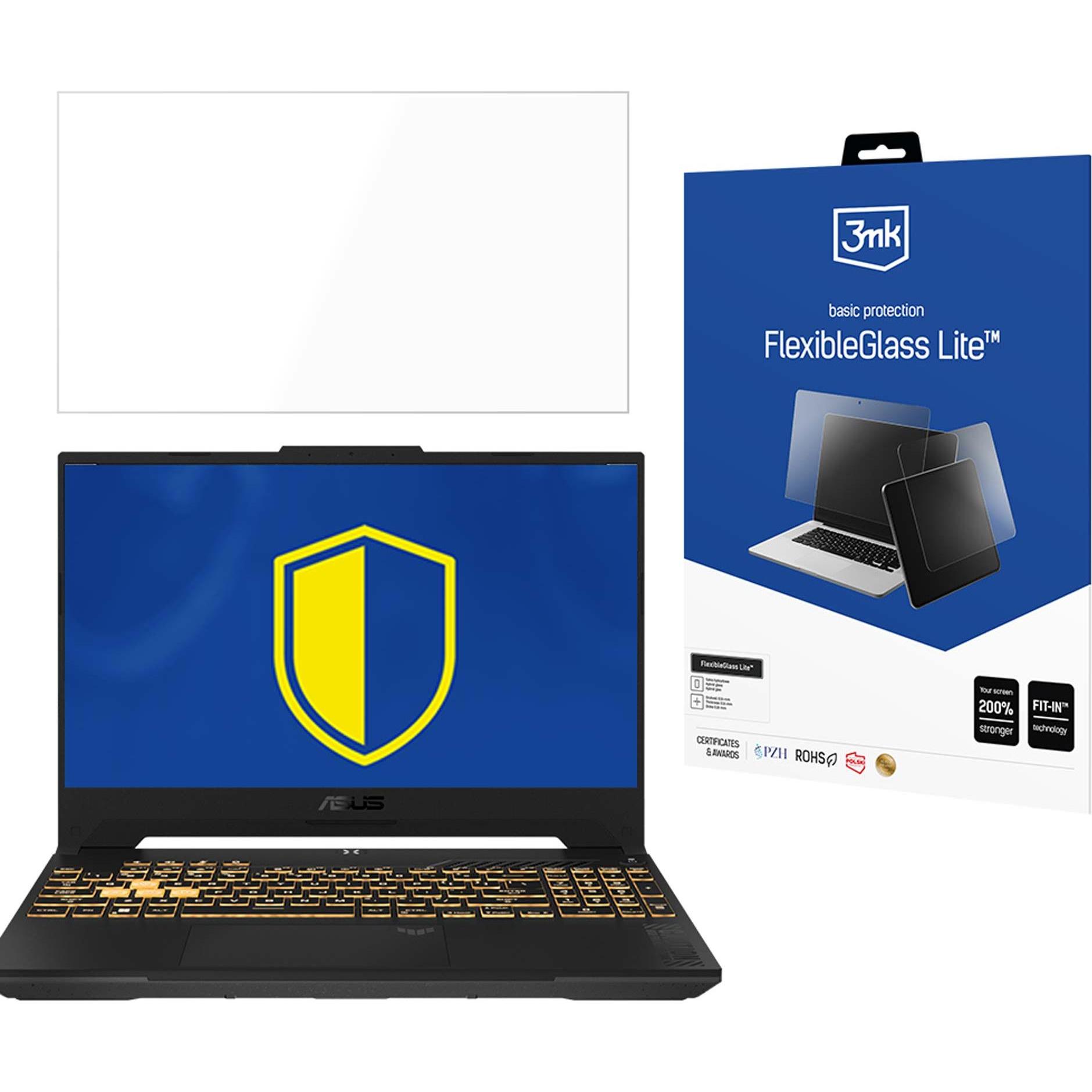 3MK FlexibleGlass Lite ASUS TUF Gaming F15 do 17" Szkło Hybrydowe Lite (17"), Notebook Schutzfolie