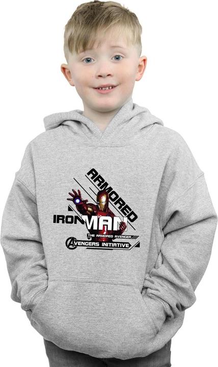 Immagine prodotto Avengers Iron Man Armoured Avenger Felpa con Cappuccio Ragazzi (140, 146)