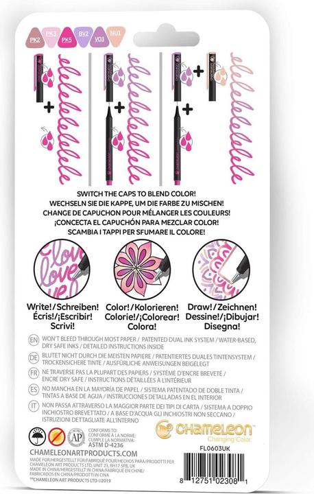 Produktbild Chameleon Fineliner Set (Mehrfarbig, 6 x)