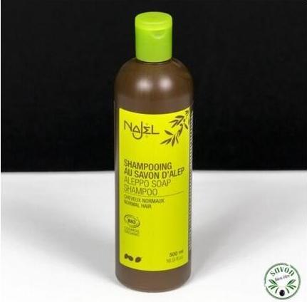 Image du produit Najel Shampooing au savon d'Alep bio pour cheveux normaux (Shampoing liquide)