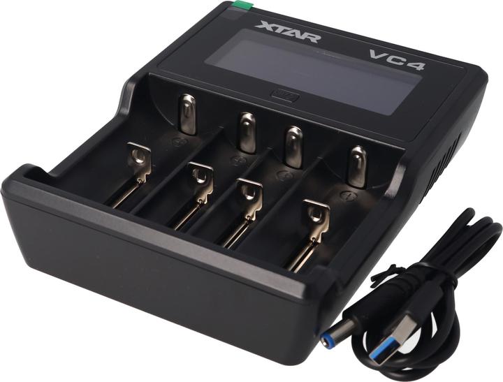 Actual product image AccuCell Panasonic 18650 Li-ion battery and 4X Li-ion fast charger (1 pcs., 18650, 3400 mAh, Battery + charger)
