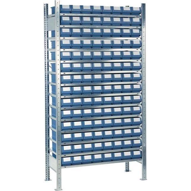 Quality, Kellerregal, Steckregal H2000xB1000xT300mm Grundregal 14 Stahlböden 112 x 1