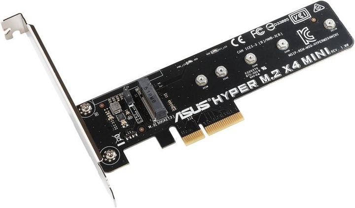 Produktbild ASUS Hyper M.2 X4 PCI-E Mini Adapter Karte