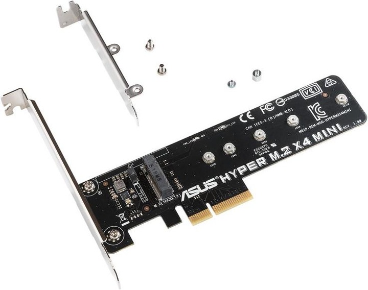 Produktbild ASUS Hyper M.2 X4 PCI-E Mini Adapter Karte