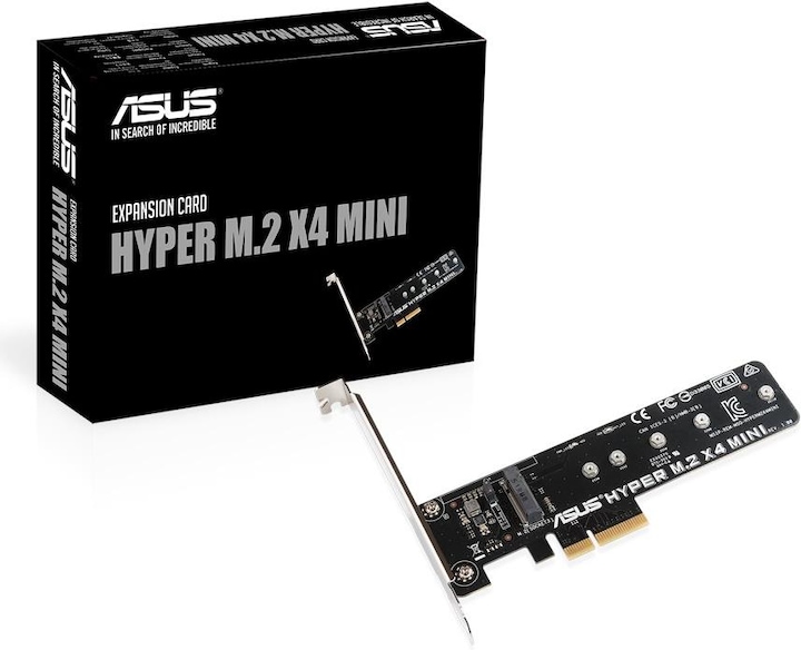 Produktbild ASUS Hyper M.2 X4 PCI-E Mini Adapter Karte