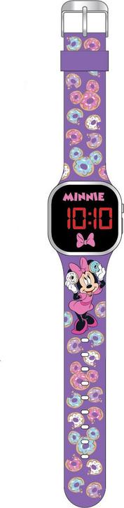 Actual product image Accutime LED kids clock Disney's Minnie Mouse (purple), digital clock with LED display for time and dat... (Digital watch, 38 mm)
