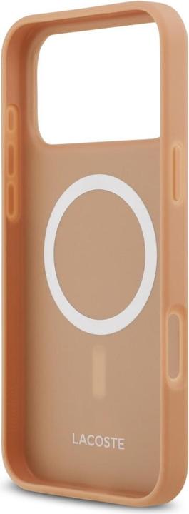 Produktbild Lacoste iPhone 17 Pro Max Back-Cover hul - MagSafe - Monogramme Print With Gold Logo - Rosa (Apple iPhone 17 Pro Max)