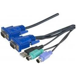 Exertis Connect KVM Kombikabel USB, PS/2, 1,8m, KVM-Switch Kabel