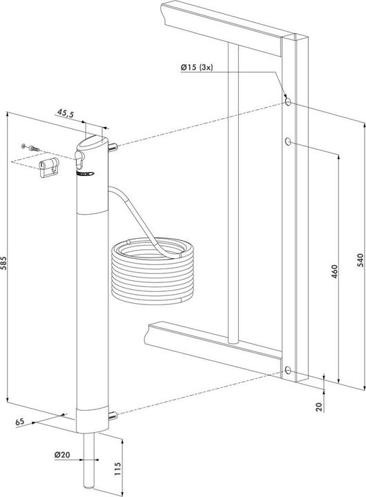 Produktbild Locinox Elektrischer Bolzen-Stangenriegel ELECTRADROP (1 Stk.)