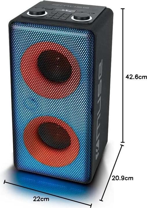 Produktbild Muse M1808DJ portable speaker Black (Akkubetrieb)