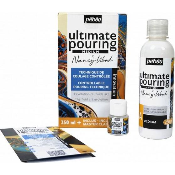 Thumbnail - Pebeo, Künstlerfarbe + Bastelfarbe, Ultimate Pouring Medium (Satin, 250 ml)